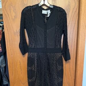 Beguile by Byron Lars black lace dress size 6